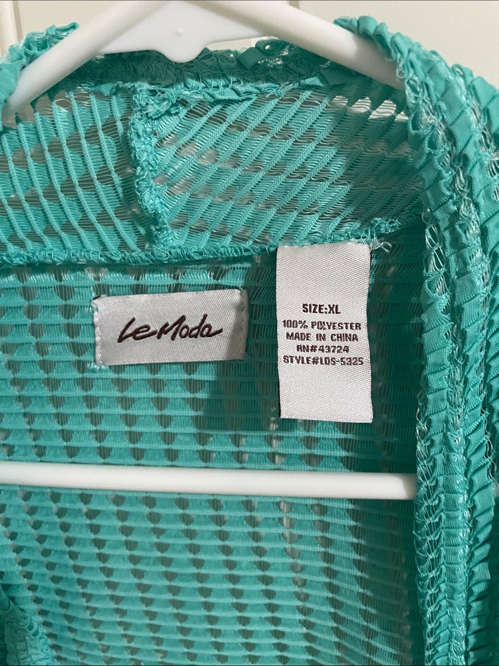 Turquoise Open-Front Knit Cardigan - Women's Lightweight Layer - Picture 2 of 4